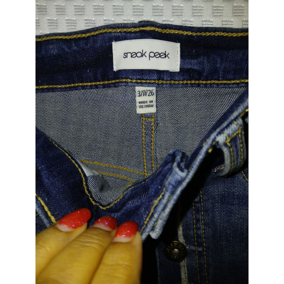 Sneak Peak High-Rise Button Fly Bermuda Shorts - Picture 3 of 6